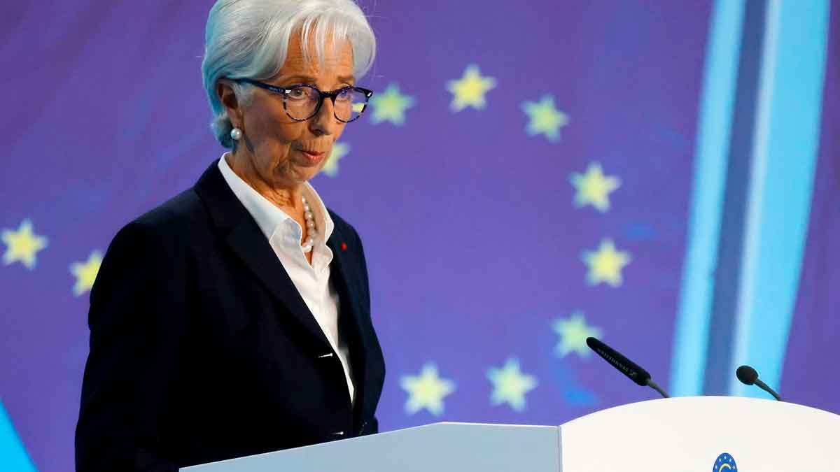 Presidenta del Banco Central Europeo durante una comparecencia sobre la subida del euríbor en octubre de 2025