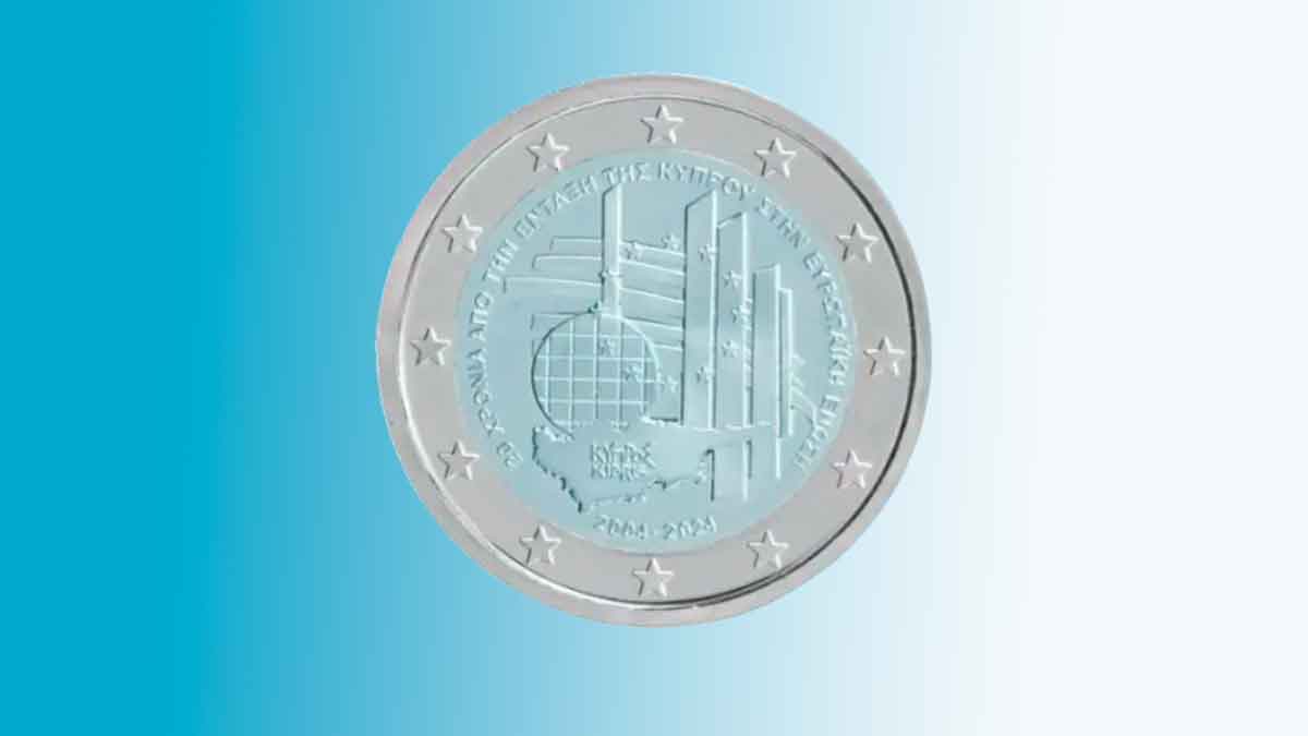 Moneda de 2 euros de Chipre conmemorativa valorada hasta en 26.000 euros