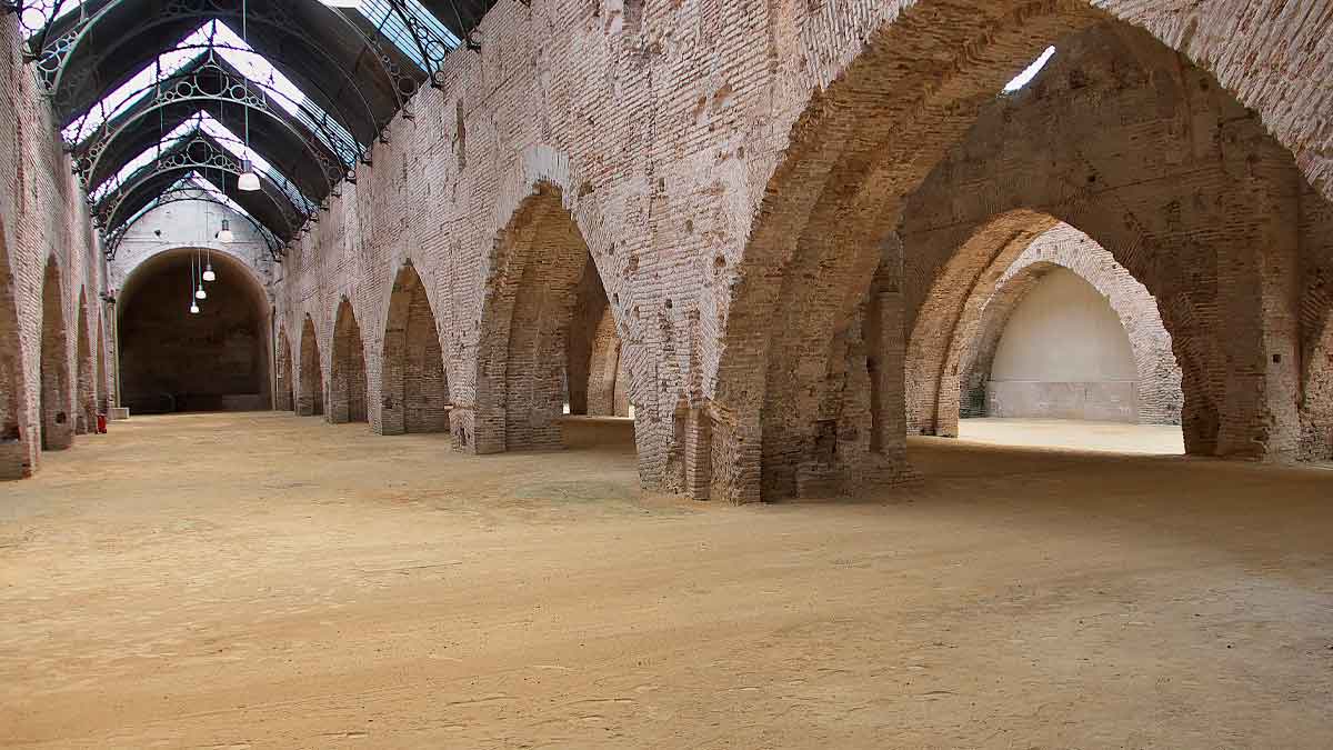 Interior restaurado de las Reales Atarazanas de Sevilla abiertas gratis hasta el 2 de noviembre