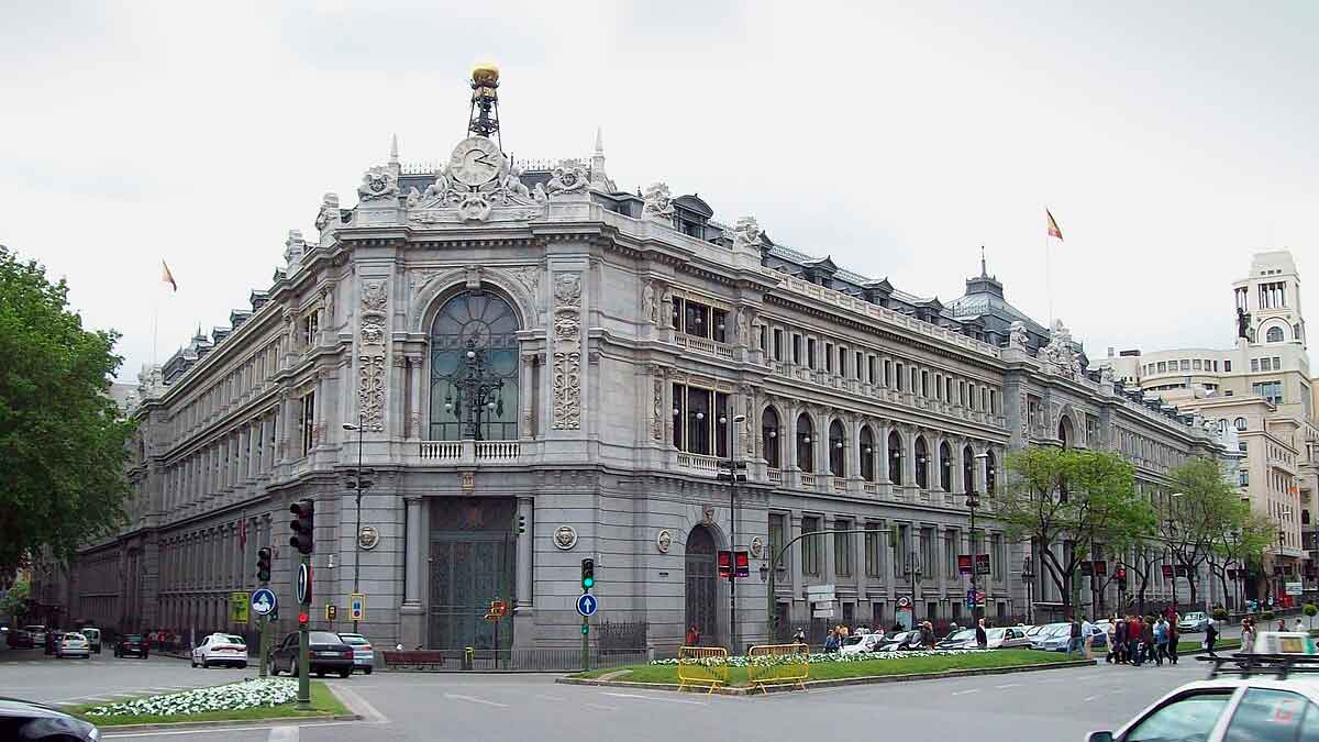 Fachada del Banco de España en Madrid relacionada con cuentas conjuntas y fallecimiento de un titular