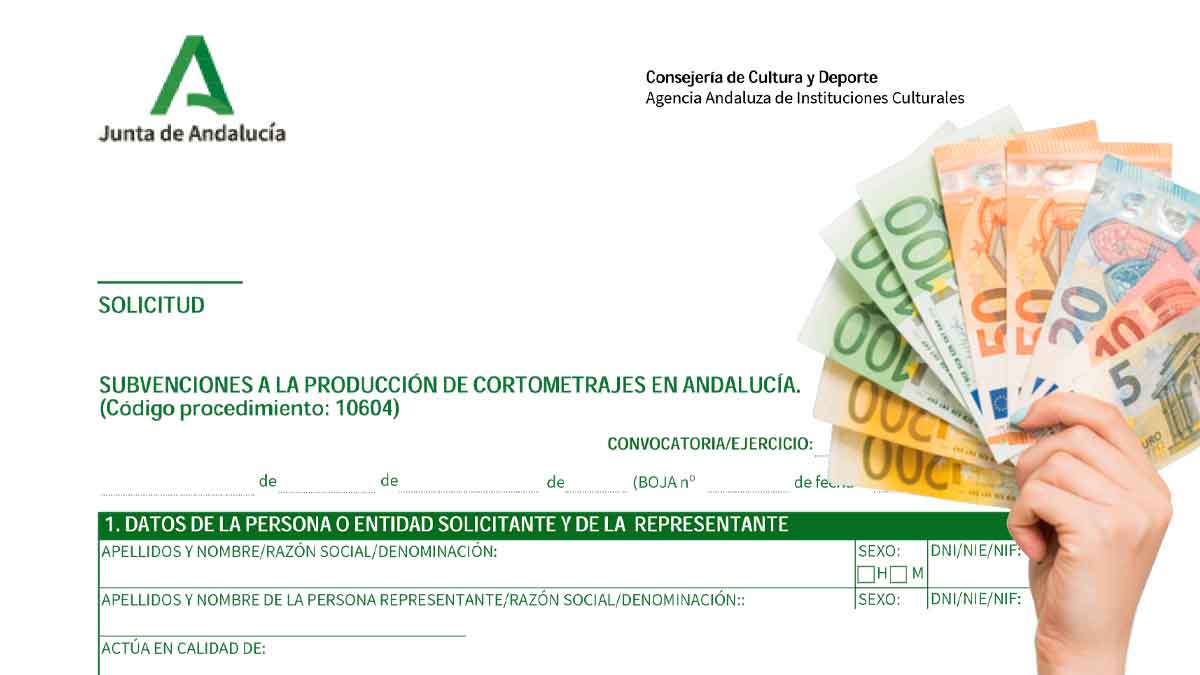 Solicitud de subvenciones de la Junta de Andalucía para la producción de cortometrajes en 2026