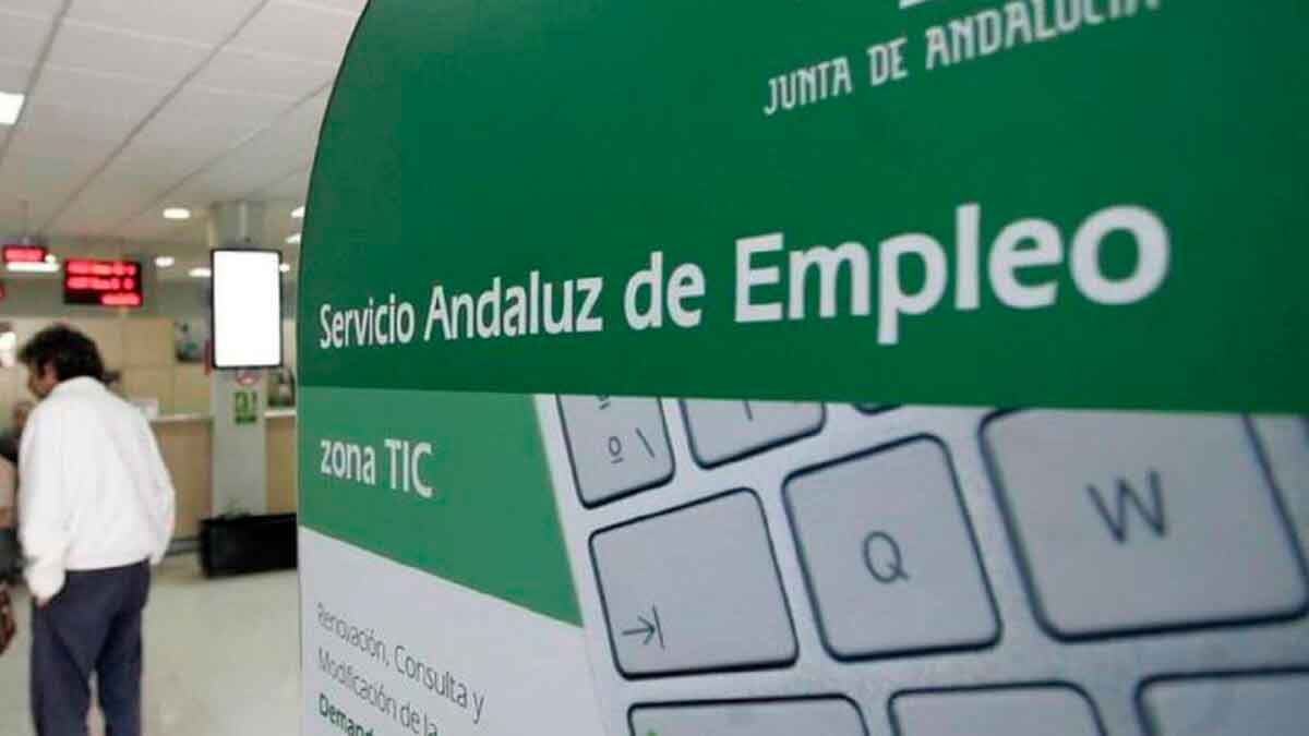 Servicio Andaluz de Empleo con información sobre cursos gratuitos para desempleados en Andalucía