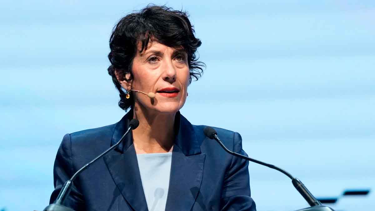 La ministra Elma Saiz en una reciente comparecencia