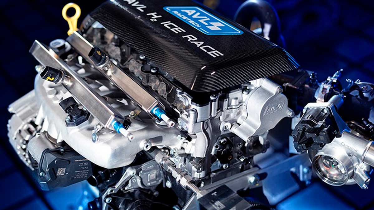 Motor de combustión de hidrógeno AVL H2 ICE de 410 CV desarrollado para competición como alternativa al coche eléctrico