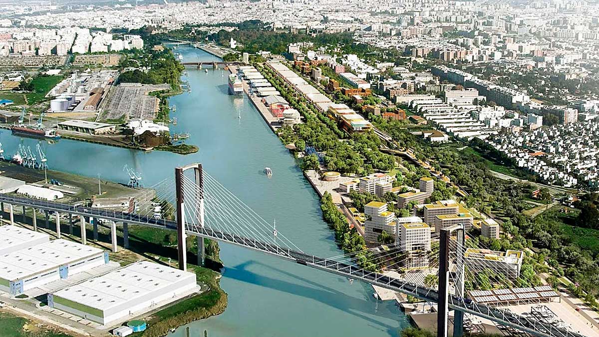 La Junta da luz verde al nuevo Distrito Portuario de Sevilla con 700 viviendas y zonas verdes